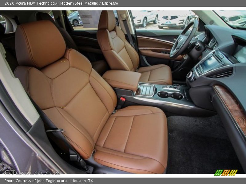 Front Seat of 2020 MDX Technology