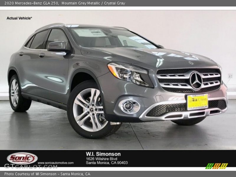 Mountain Grey Metallic / Crystal Gray 2020 Mercedes-Benz GLA 250