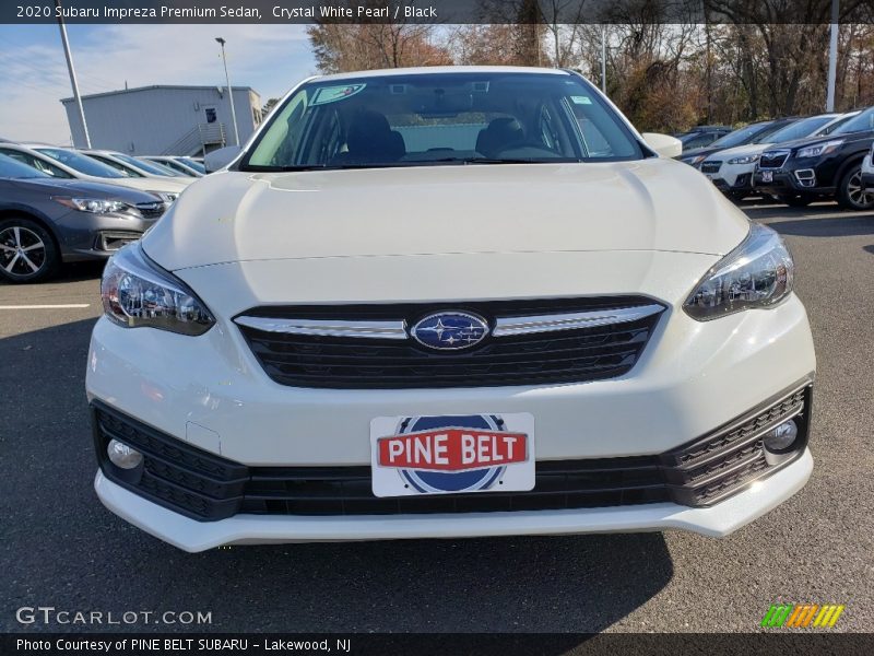 Crystal White Pearl / Black 2020 Subaru Impreza Premium Sedan