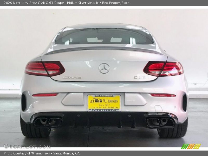 Iridium Silver Metallic / Red Pepper/Black 2020 Mercedes-Benz C AMG 63 Coupe