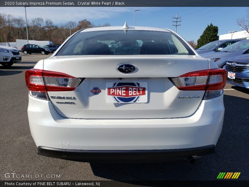 Crystal White Pearl / Black 2020 Subaru Impreza Premium Sedan