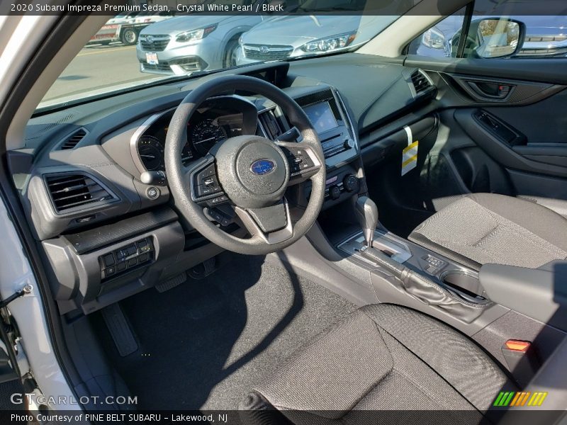 Crystal White Pearl / Black 2020 Subaru Impreza Premium Sedan