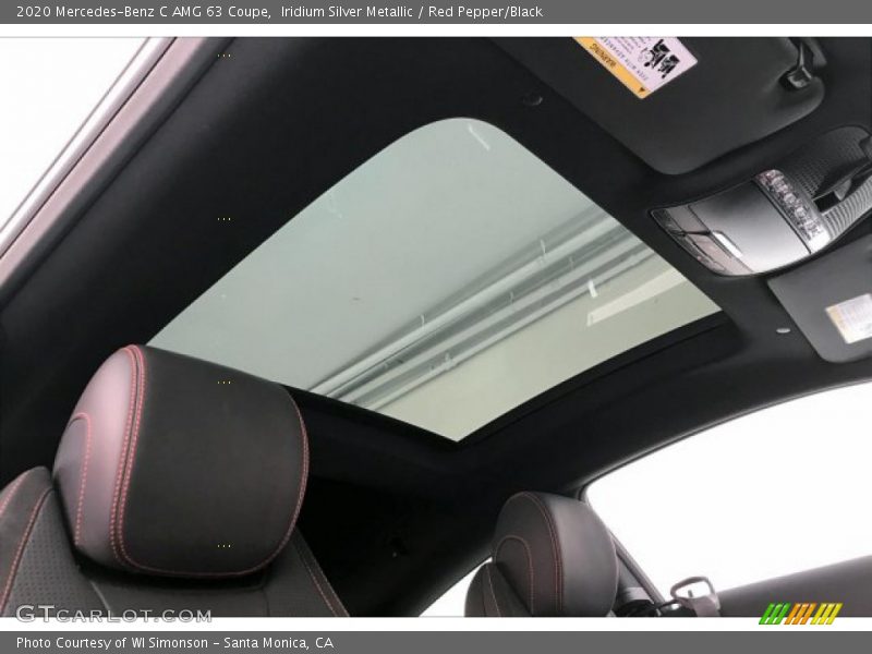 Sunroof of 2020 C AMG 63 Coupe