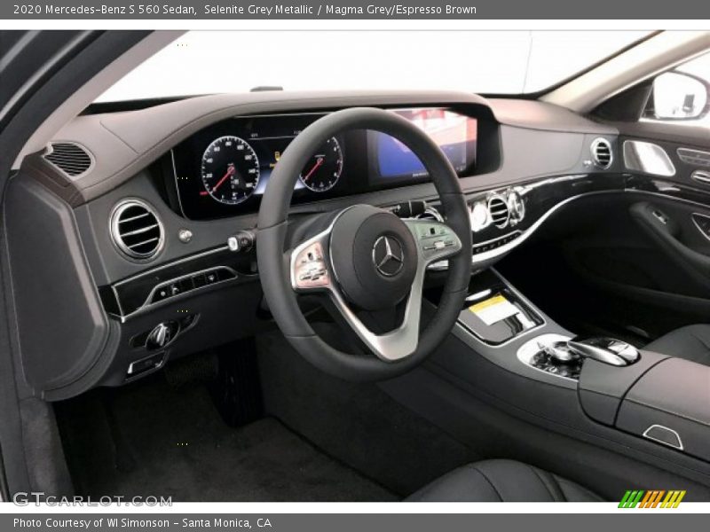 Selenite Grey Metallic / Magma Grey/Espresso Brown 2020 Mercedes-Benz S 560 Sedan