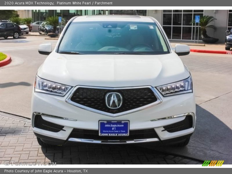 Platinum White Pearl / Parchment 2020 Acura MDX Technology