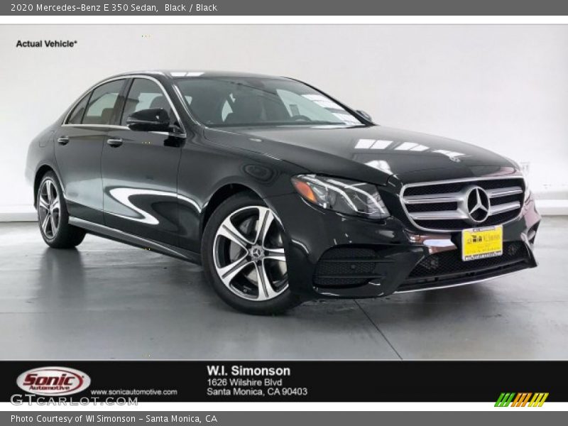 Black / Black 2020 Mercedes-Benz E 350 Sedan