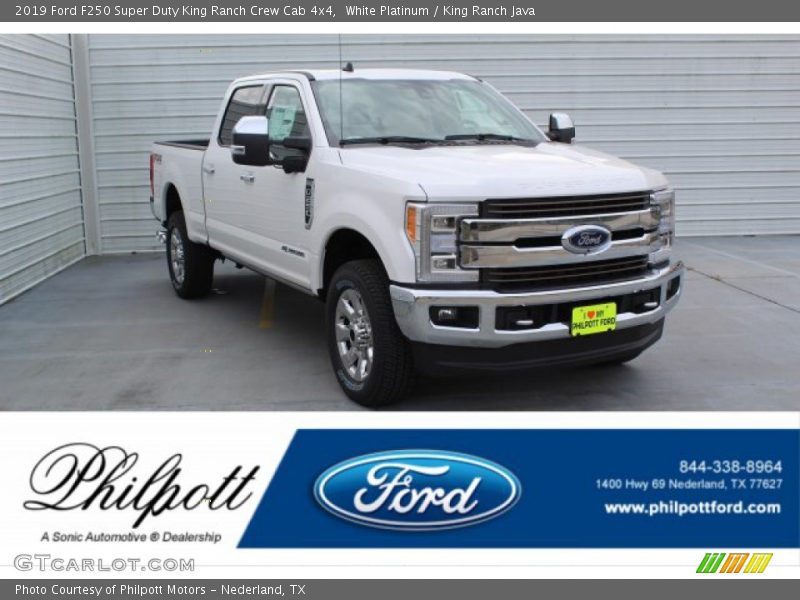 White Platinum / King Ranch Java 2019 Ford F250 Super Duty King Ranch Crew Cab 4x4