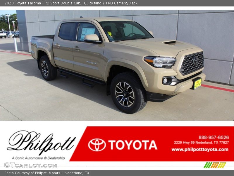 Quicksand / TRD Cement/Black 2020 Toyota Tacoma TRD Sport Double Cab