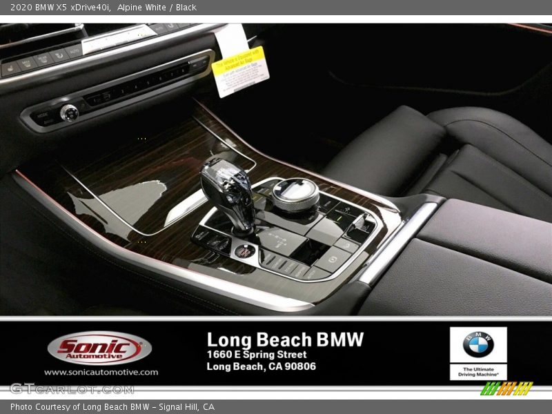 Alpine White / Black 2020 BMW X5 xDrive40i