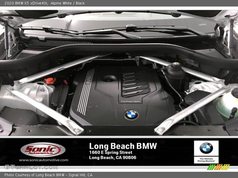 Alpine White / Black 2020 BMW X5 xDrive40i
