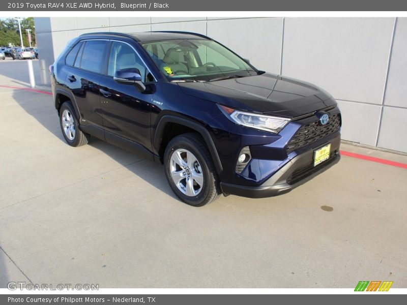 Blueprint / Black 2019 Toyota RAV4 XLE AWD Hybrid