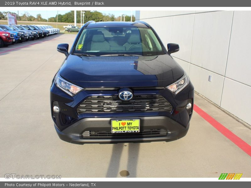 Blueprint / Black 2019 Toyota RAV4 XLE AWD Hybrid