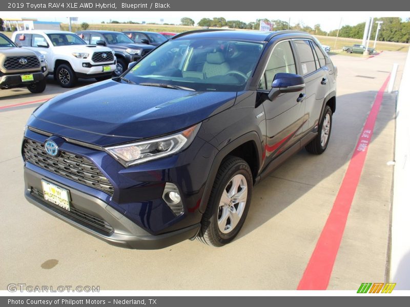 Blueprint / Black 2019 Toyota RAV4 XLE AWD Hybrid