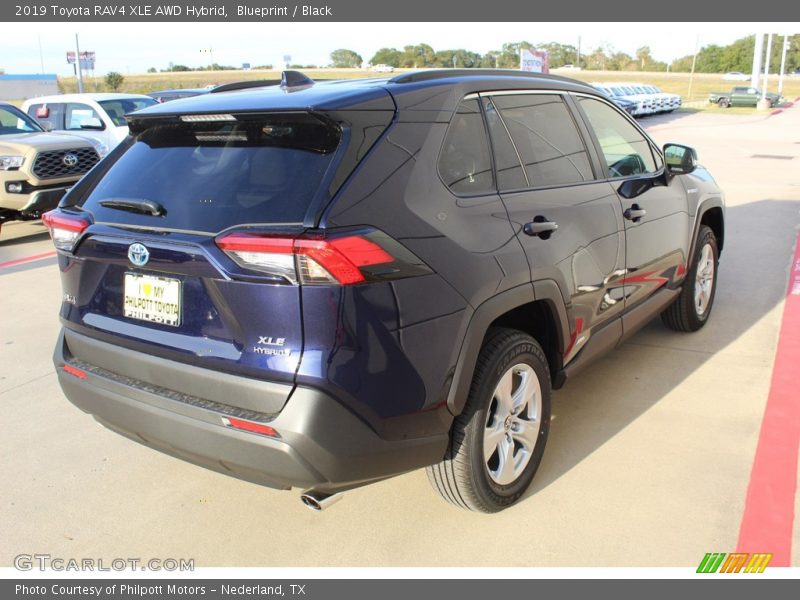 Blueprint / Black 2019 Toyota RAV4 XLE AWD Hybrid
