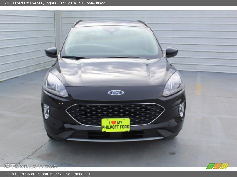 Agate Black Metallic / Ebony Black 2020 Ford Escape SEL
