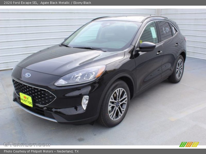 Agate Black Metallic / Ebony Black 2020 Ford Escape SEL