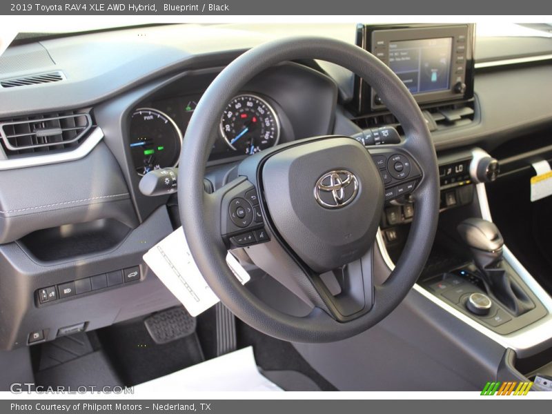 Blueprint / Black 2019 Toyota RAV4 XLE AWD Hybrid