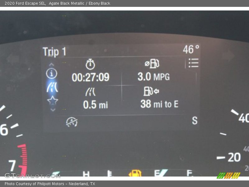 Agate Black Metallic / Ebony Black 2020 Ford Escape SEL