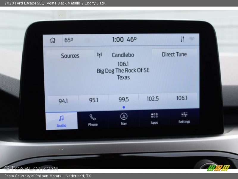 Agate Black Metallic / Ebony Black 2020 Ford Escape SEL