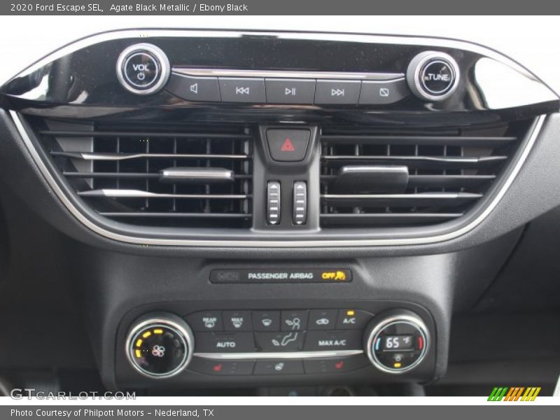 Agate Black Metallic / Ebony Black 2020 Ford Escape SEL