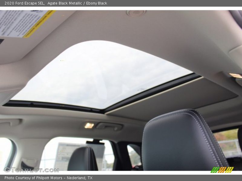 Agate Black Metallic / Ebony Black 2020 Ford Escape SEL