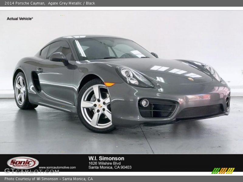 Agate Grey Metallic / Black 2014 Porsche Cayman