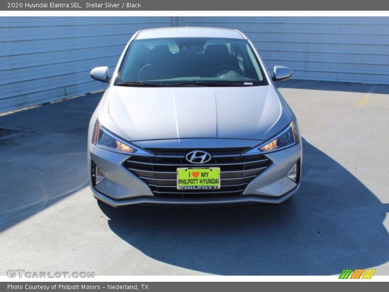 Stellar Silver / Black 2020 Hyundai Elantra SEL