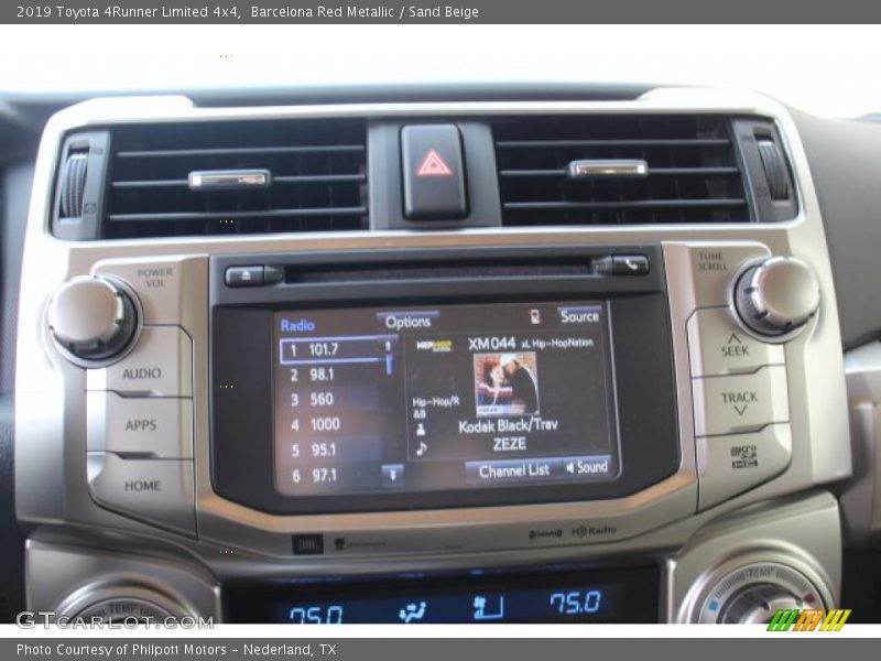 Controls of 2019 4Runner Limited 4x4