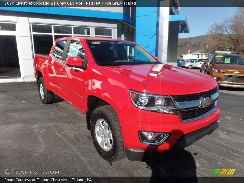 Red Hot / Ash Gray/Jet Black 2020 Chevrolet Colorado WT Crew Cab 4x4