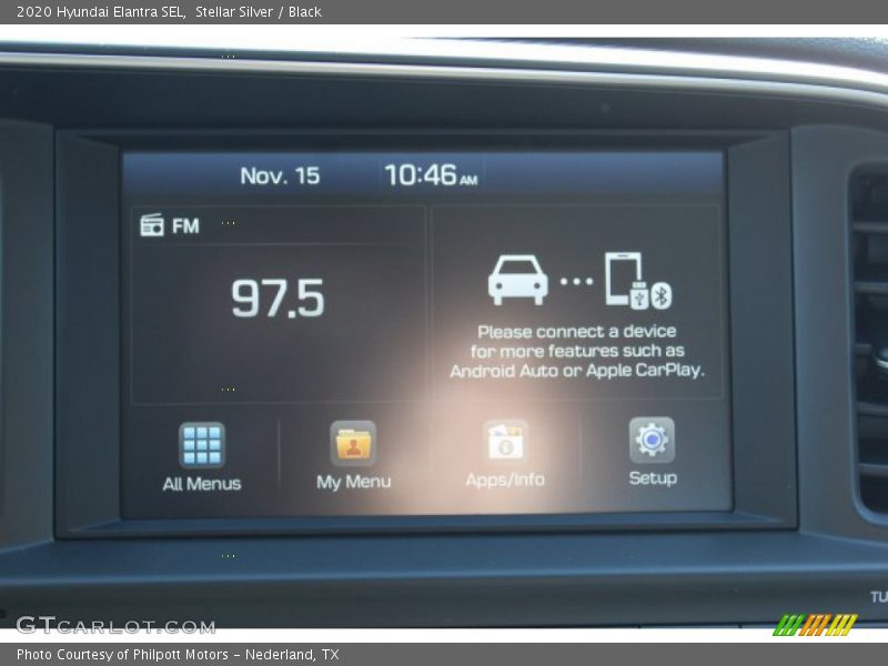 Stellar Silver / Black 2020 Hyundai Elantra SEL
