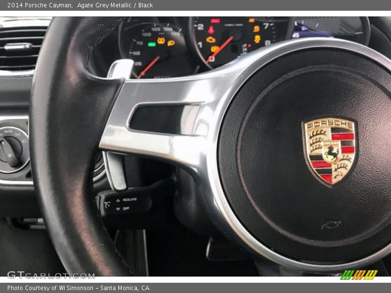 Agate Grey Metallic / Black 2014 Porsche Cayman