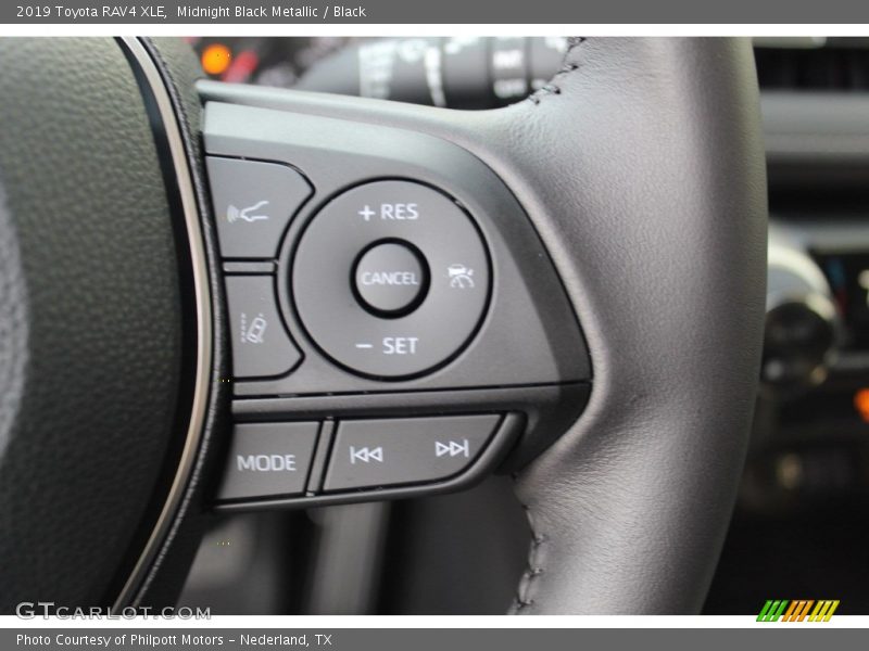 Midnight Black Metallic / Black 2019 Toyota RAV4 XLE