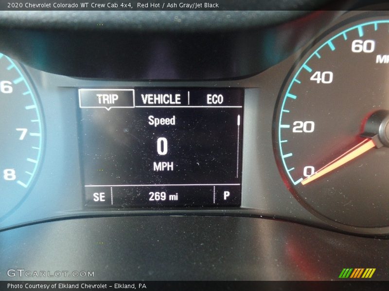 Red Hot / Ash Gray/Jet Black 2020 Chevrolet Colorado WT Crew Cab 4x4