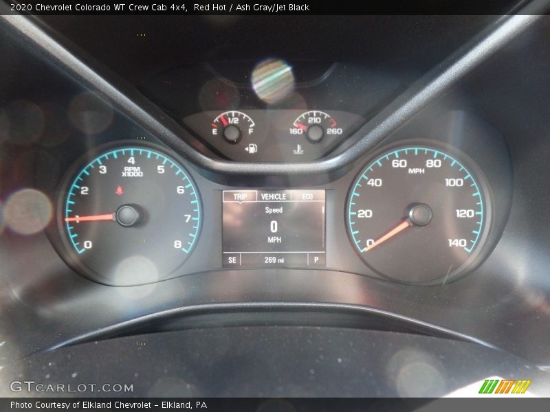 Red Hot / Ash Gray/Jet Black 2020 Chevrolet Colorado WT Crew Cab 4x4