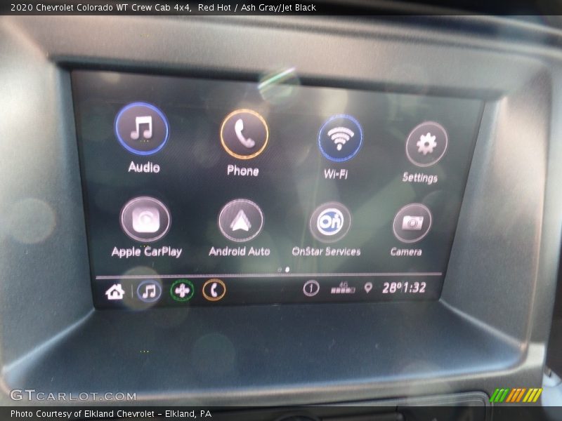 Red Hot / Ash Gray/Jet Black 2020 Chevrolet Colorado WT Crew Cab 4x4