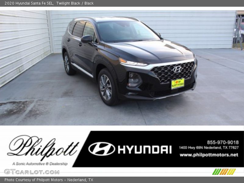 Twilight Black / Black 2020 Hyundai Santa Fe SEL