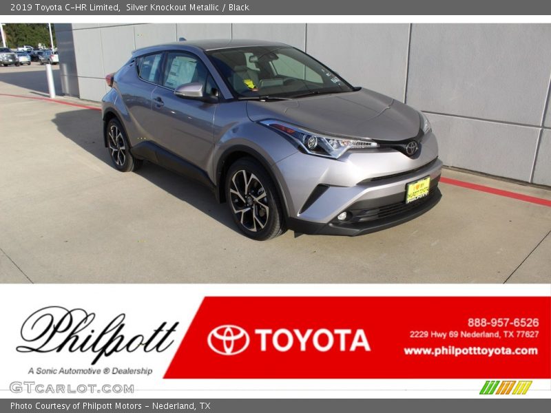 Silver Knockout Metallic / Black 2019 Toyota C-HR Limited