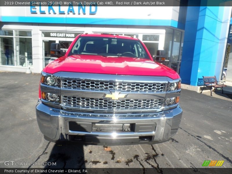 Red Hot / Dark Ash/Jet Black 2019 Chevrolet Silverado 2500HD Work Truck Double Cab 4WD
