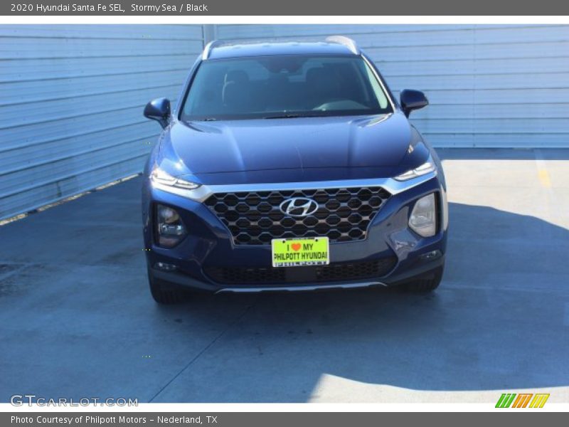 Stormy Sea / Black 2020 Hyundai Santa Fe SEL