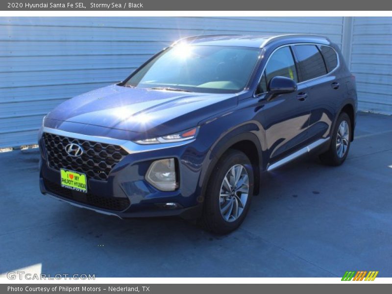 Stormy Sea / Black 2020 Hyundai Santa Fe SEL
