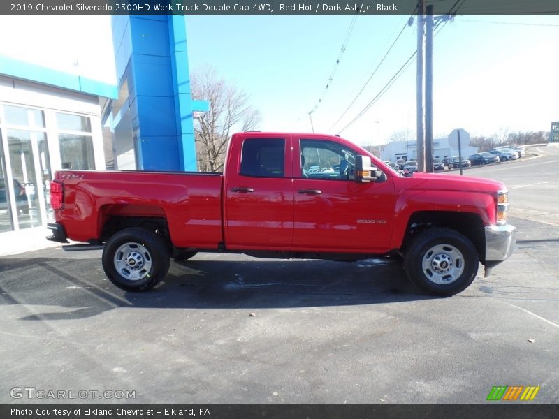 Red Hot / Dark Ash/Jet Black 2019 Chevrolet Silverado 2500HD Work Truck Double Cab 4WD