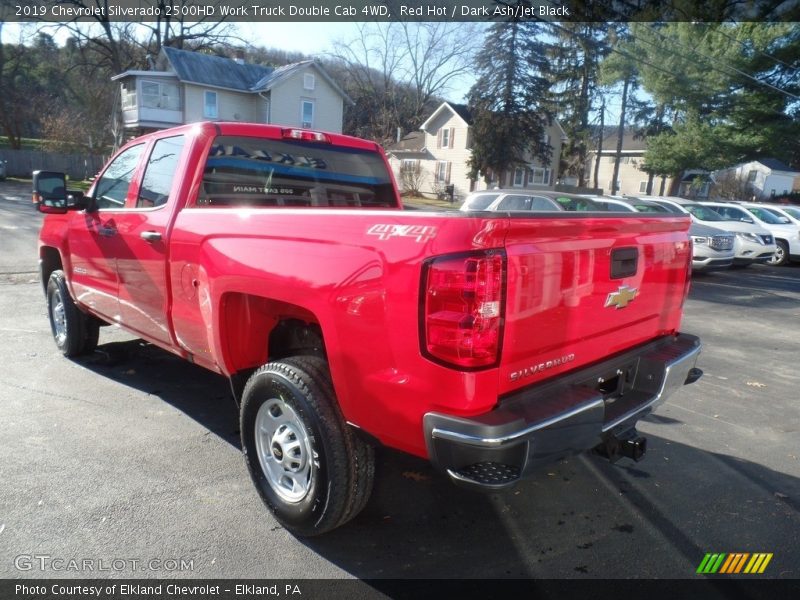 Red Hot / Dark Ash/Jet Black 2019 Chevrolet Silverado 2500HD Work Truck Double Cab 4WD