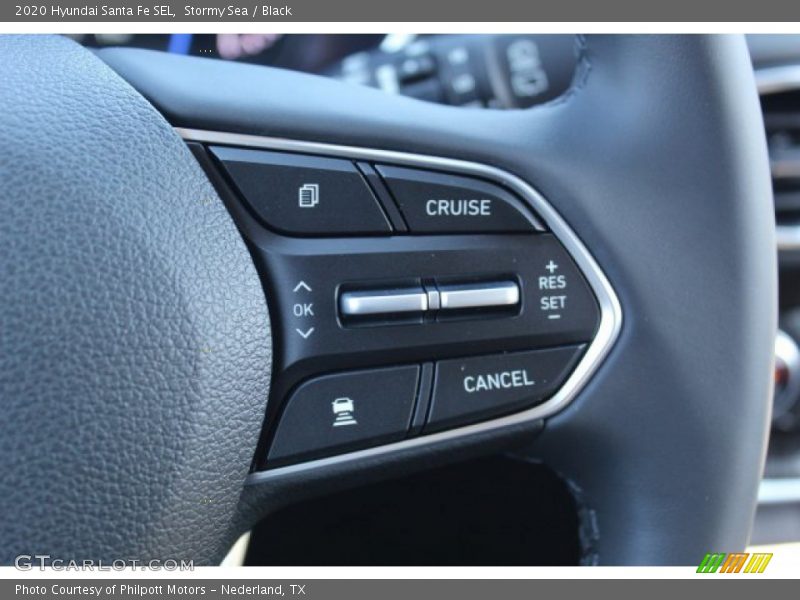 Stormy Sea / Black 2020 Hyundai Santa Fe SEL