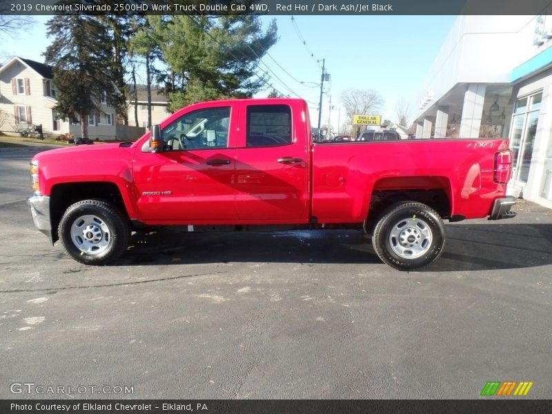 Red Hot / Dark Ash/Jet Black 2019 Chevrolet Silverado 2500HD Work Truck Double Cab 4WD