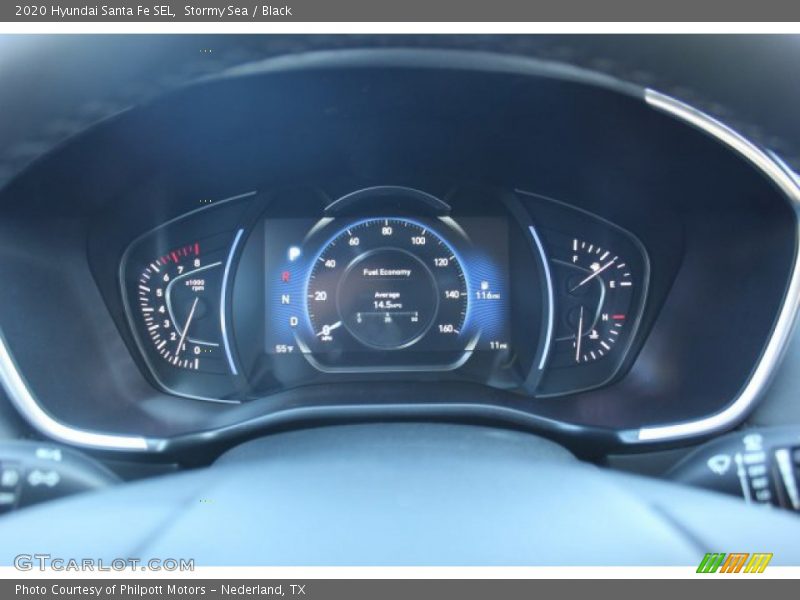 Stormy Sea / Black 2020 Hyundai Santa Fe SEL