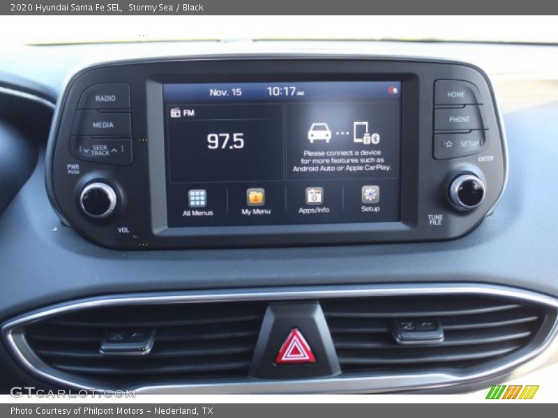 Stormy Sea / Black 2020 Hyundai Santa Fe SEL