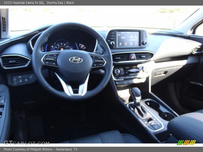 Stormy Sea / Black 2020 Hyundai Santa Fe SEL