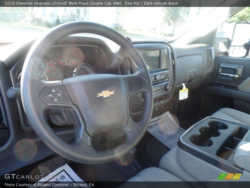 Red Hot / Dark Ash/Jet Black 2019 Chevrolet Silverado 2500HD Work Truck Double Cab 4WD