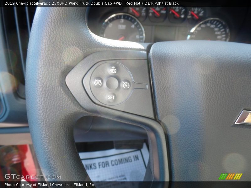 Red Hot / Dark Ash/Jet Black 2019 Chevrolet Silverado 2500HD Work Truck Double Cab 4WD