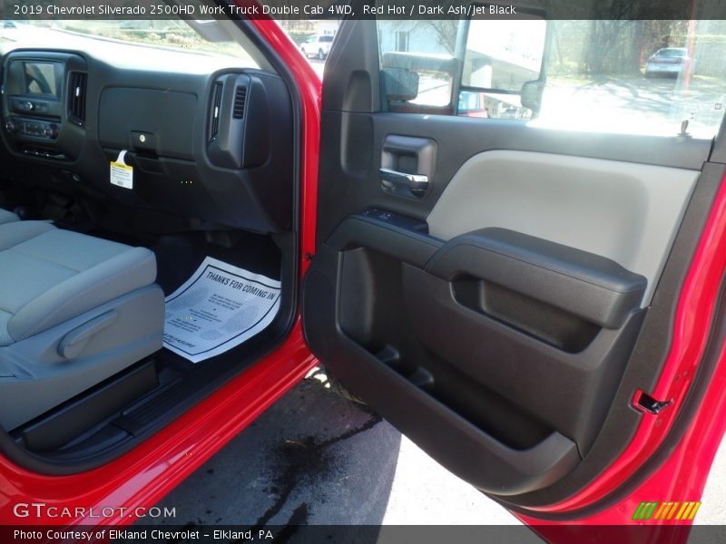 Red Hot / Dark Ash/Jet Black 2019 Chevrolet Silverado 2500HD Work Truck Double Cab 4WD